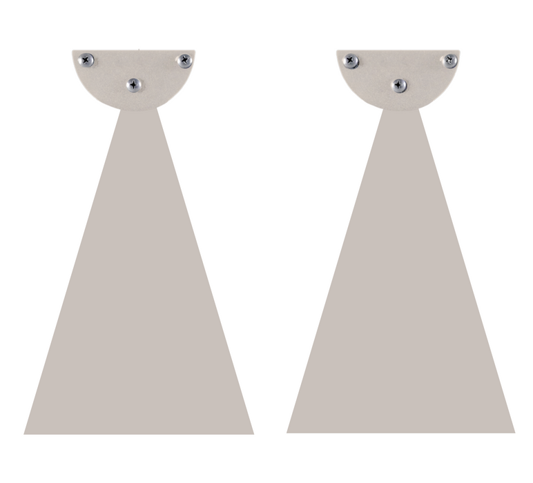 Infratech Heater Extended 12 Inch Pair of Mounting Brackets 22 1191AL - WWD Series - Almond