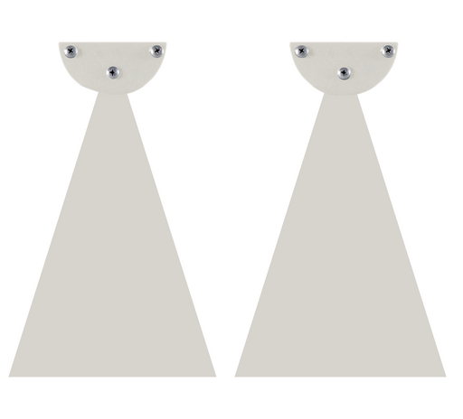 Infratech Heater Extended 12 Inch Pair of Mounting Brackets 22 1191BI - WWD Series - Biscuit