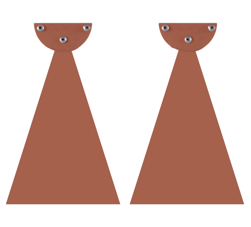 Infratech Heater Extended 12 Inch Pair of Mounting Brackets 22 1191CP - WWD Series - Copper