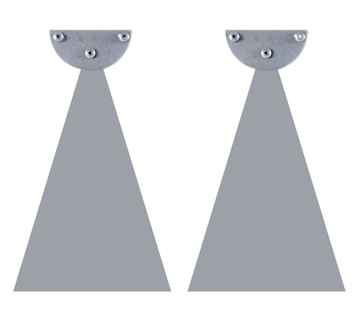 Infratech Heater Extended 12 Inch Pair of Mounting Brackets 22 1191 - WWD Series - Stainless Steel