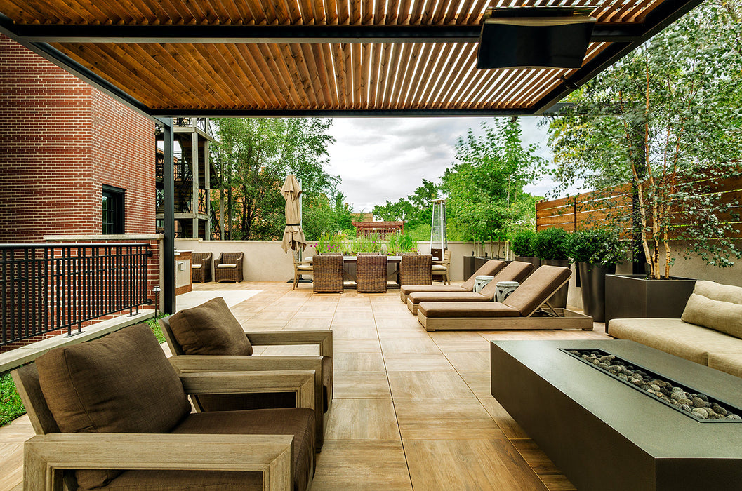 BROMIC BH0110001-1 Platinum Gas 300 23600 BTU Natural Gas Infrared Radiant Patio Heater 22.1 x 15.9 x 16.6 in. - Black