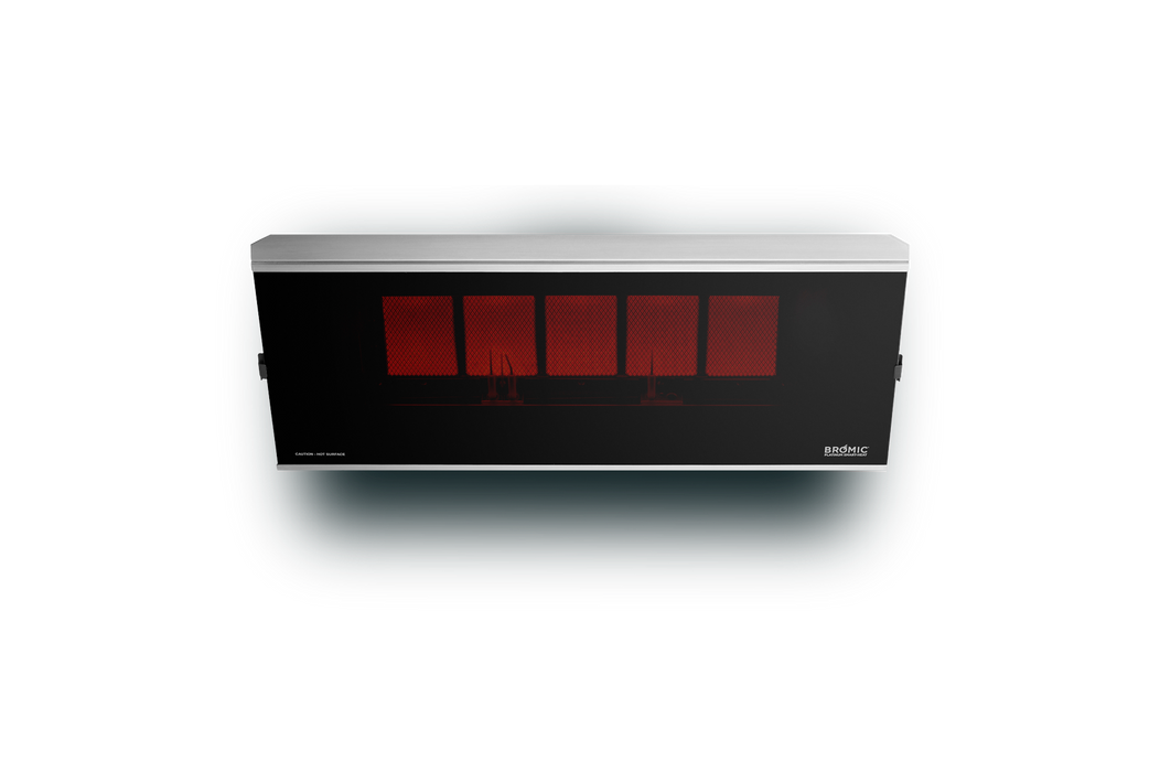 BROMIC BH0110004-1 Platinum Gas 500 39800 BTU Propane Infrared Radiant Patio Heater 29.8 x 15.9 x 16.6 in. - Black