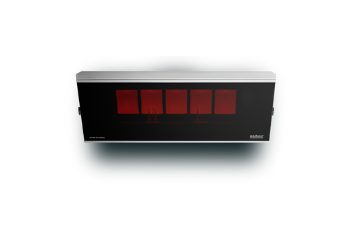 BROMIC BH0110003-1 Platinum Gas 500 39800 BTU Natural Gas Infrared Radiant Patio Heater 29.8 x 15.9 x 16.6 in. - Black