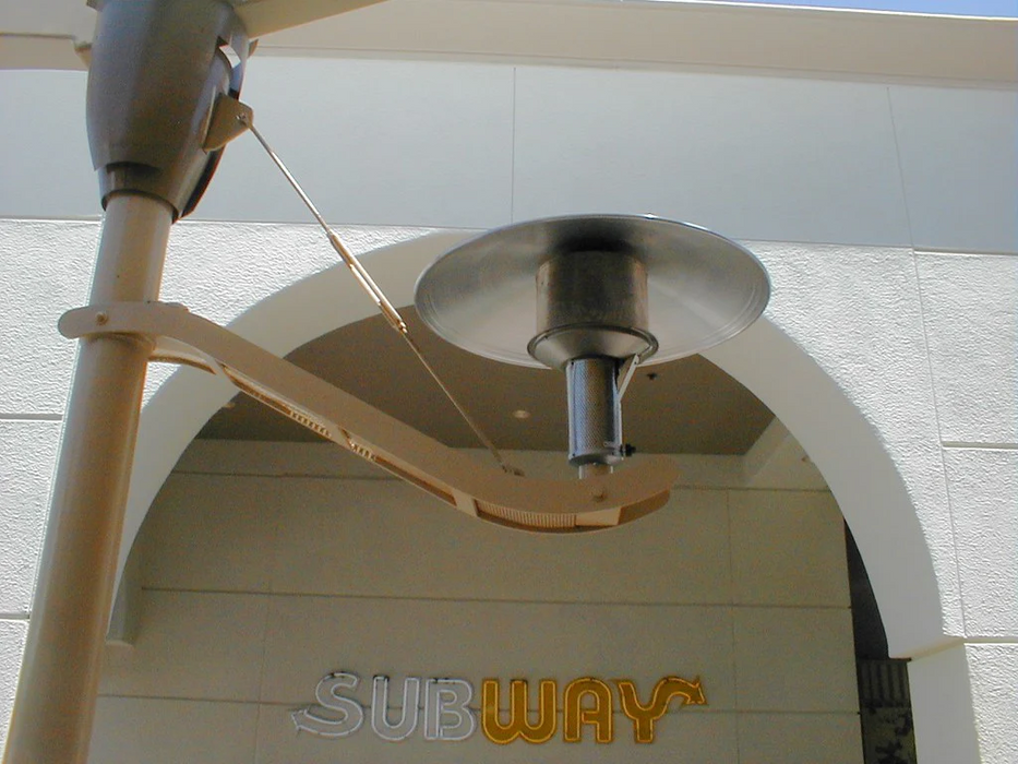 Sunglo Hanging Outdoor Infrared Patio Heater - Stainless Steel Color